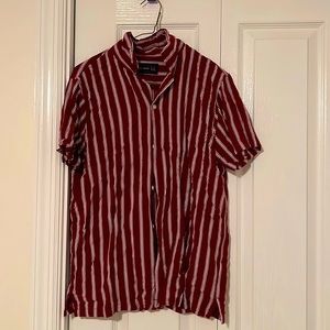 A&F short sleeve button down shirt, size small